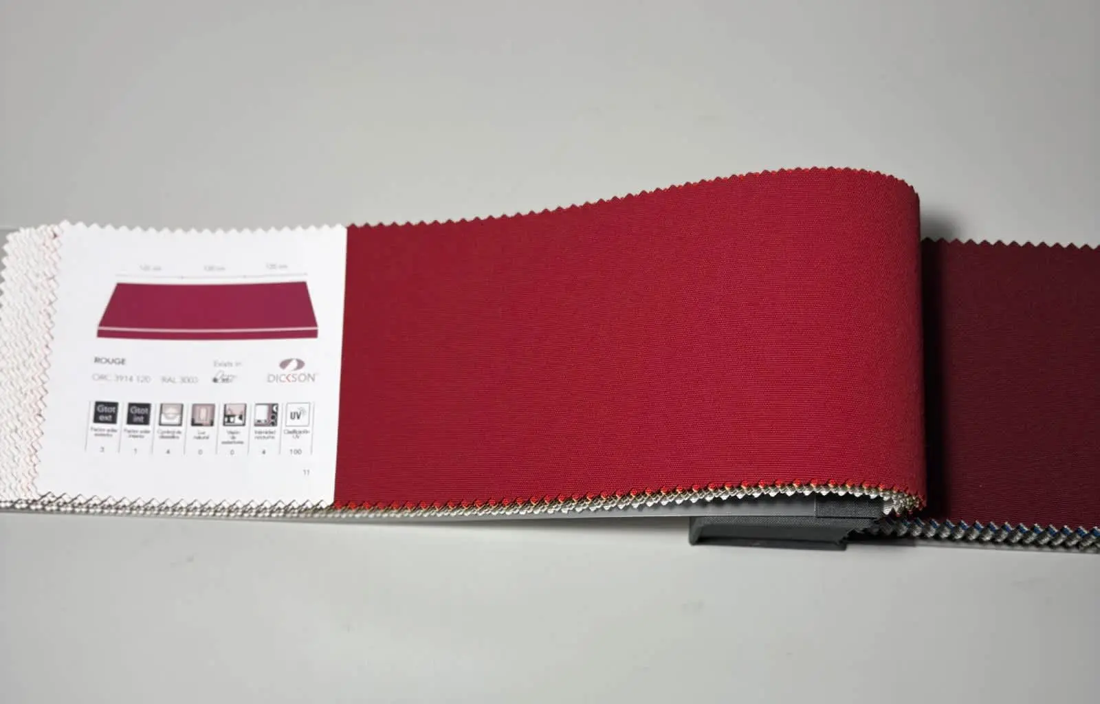 muestra de lona lisa